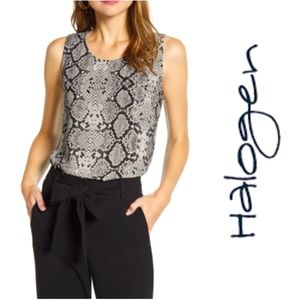 Halogen Snake Skin Blouse